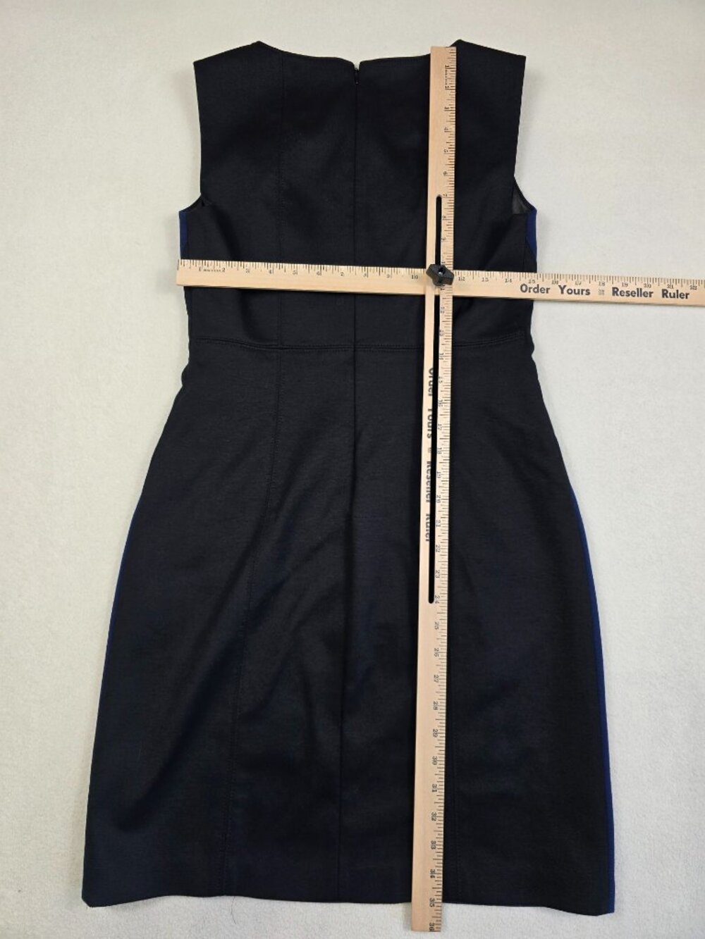 Tahari Womens Sleeveless Sheath Dress Size 6 Black & Blue - Picture 5 of 5